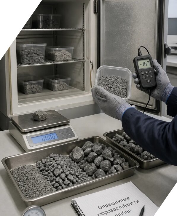 Определение морозостойкости щебня в Киселёвске от 3598 р. | ЭкспертизаРоссия
