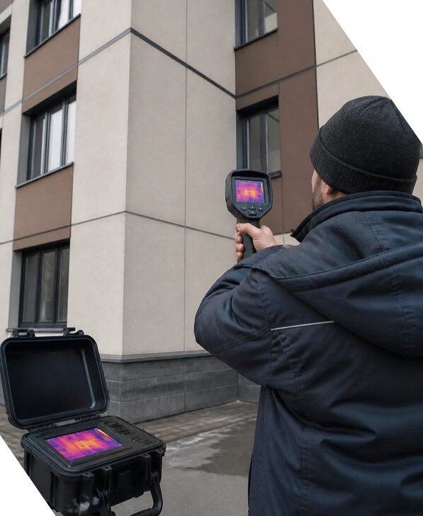 Тепловизионное обследование зданий и сооружений в Киселёвске